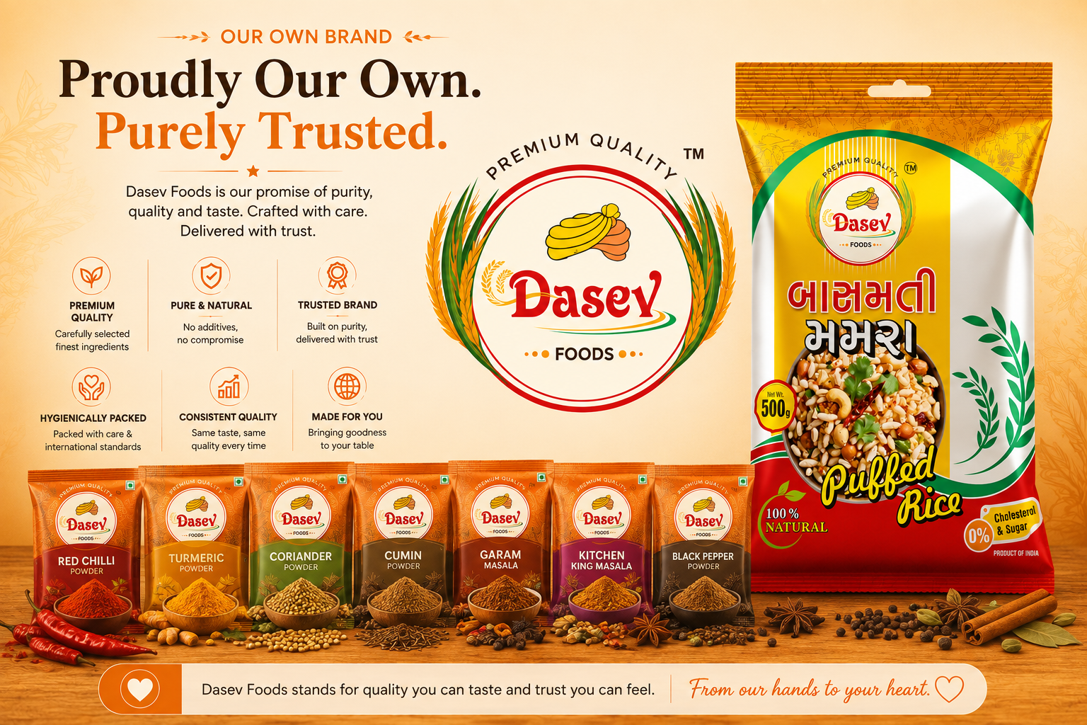 DASEV FOODS own brand and products